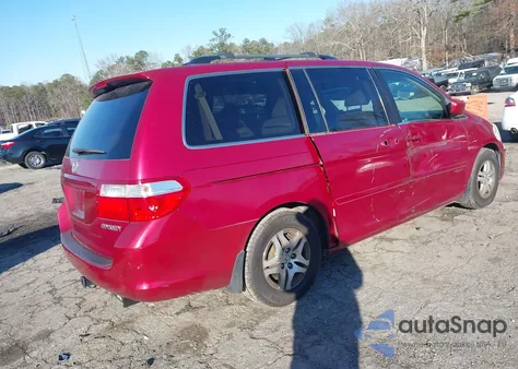 2005 Honda Odyssey Ex-L из США, поврежденный, VIN 5FNRL38705B118351